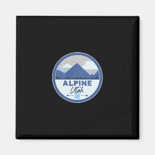Alpines Utah Ut Berge Abzeichen Wander Souvenir Magnet