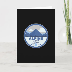 Alpines Utah Ut Berge Dge Wander Souvenir Karte