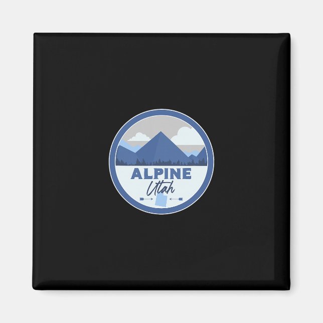 Alpines Utah Ut Berge Dge Wander Souvenir Magnet (Vorne)
