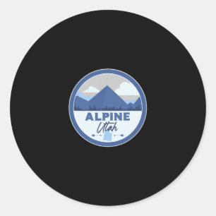 Alpines Utah Ut Berge Dge Wandern Souvenir Runder Aufkleber