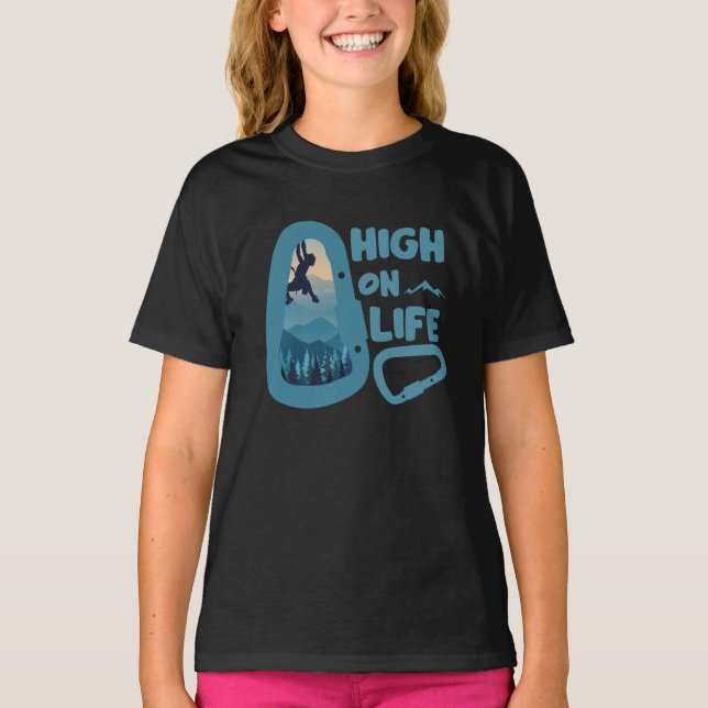 Alpinismus Bergsteigen T-Shirt (Vorderseite)