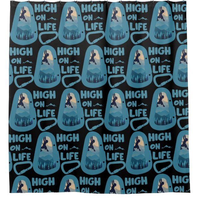 Alpinismus Duschvorhang (Vorderseite)