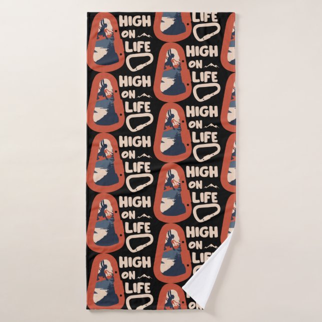 Alpinismus Hochgebirge Badehandtuch (Badehandtuch)