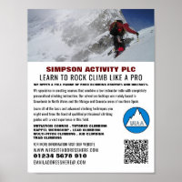 Alpinisten, Wandern und Klettern Advert