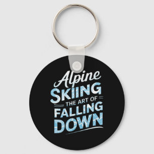 Alpinski Die Kunst des Hinfallens Alpinski Schlüsselanhänger