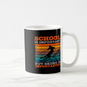 Alpinski Retro Vintage Schulhang Abfahrtsskifahren Kaffeetasse
