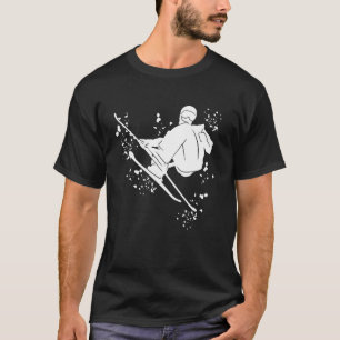 Alpinskifahrer Wintersport Skilanglauf T-Shirt
