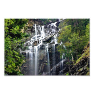 Alps Mountain Topwaterfall Fotodruck