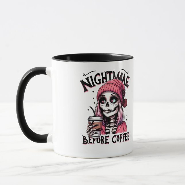 Alptraum vor dem Kaffee Tasse (Links)