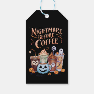 Alptraum vor Kaffee-Kürbis-Gewürz-Halloween Geschenkanhänger