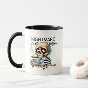 Alptraum vor Kaffee Tasse