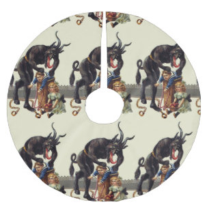 Alptraum Weihnachten Krampus Polyester Weihnachtsbaumdecke