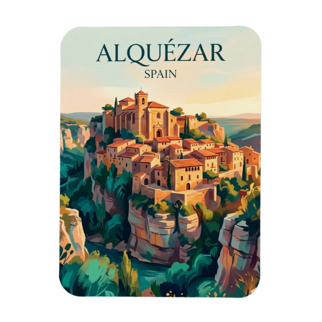 Alquézar Spanien Magnet (Vertikal)