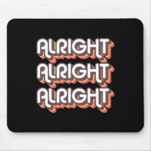 Alright Alright Roller Disco Outfit 70er Kostüm Mousepad