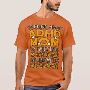 Als ADHD-Mama Orange Ribbon Disability Awarene T-Shirt