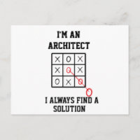 Als Architekt Finde Ich Immer Eine Lösung Postkar