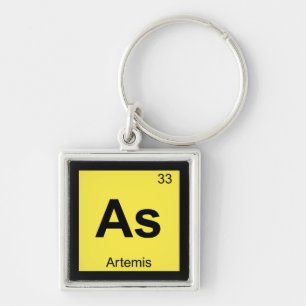 Als - Artemis Göttin Chemie Periodensystem Schlüsselanhänger