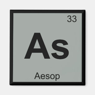 Als - Äsop Fabeln Chemie Periodensystem Symbol Magnet