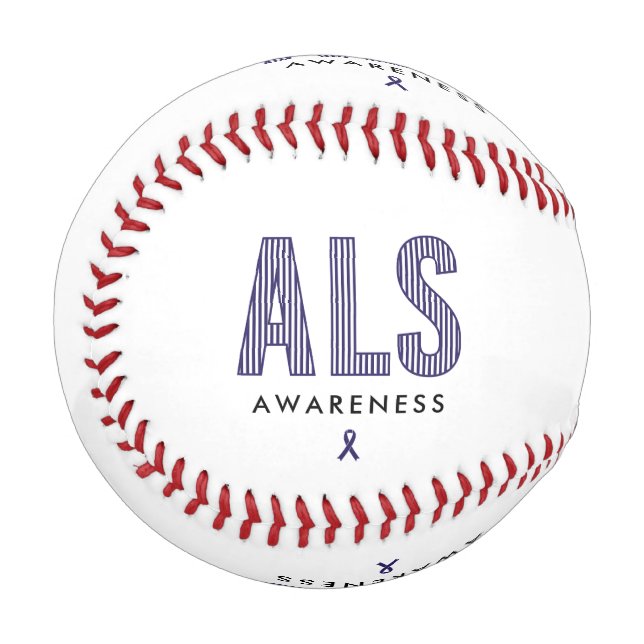 ALS Awareness Blue Ribbon Baseball (Vorderseite Links)