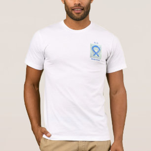 ALS Awareness Blue Ribbon Engel Custom T-Shirt
