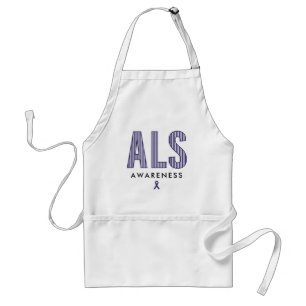 ALS Awareness Blue Ribbon Schürze