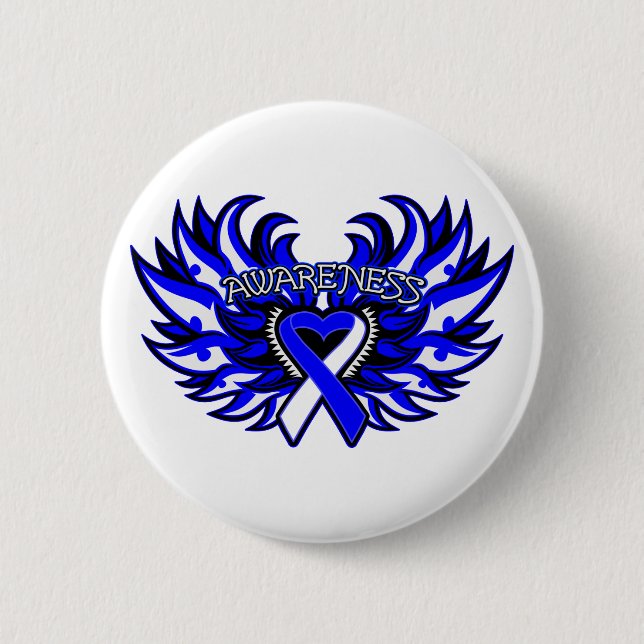 ALS Awareness Heart Wings.pnng Button (Vorderseite)