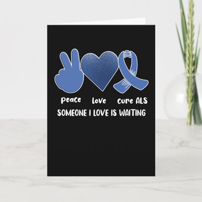 ALS Awareness Monat Amyotrophie Laterale Sklerose Karte (Vorderseite)