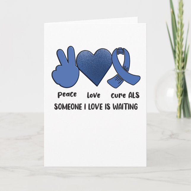 ALS Awareness Monat Amyotrophie Laterale Sklerose Karte (Vorderseite)