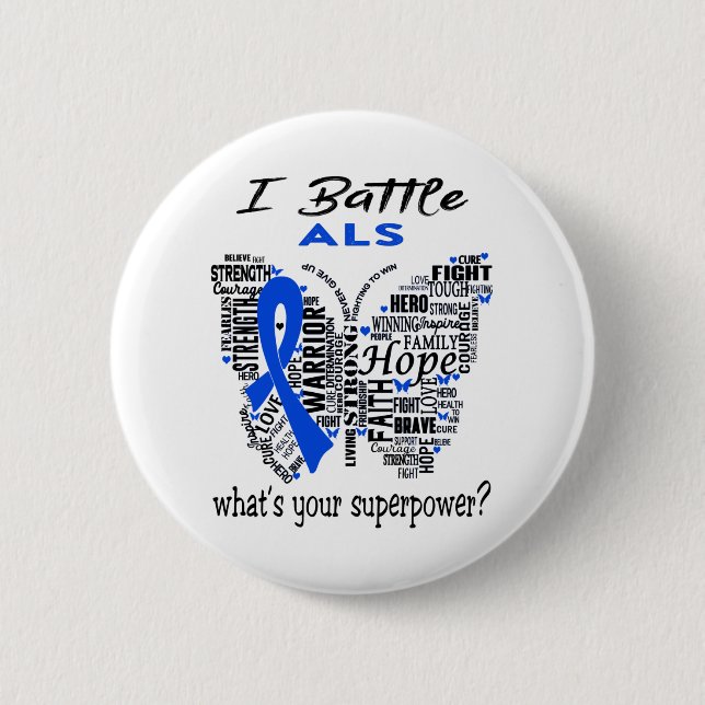 ALS Awareness Month Band Geschenke Button (Vorderseite)