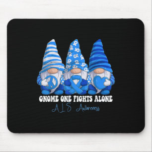 Als Awareness Month Blue Ribbon Gnomos Unterstützu Mousepad