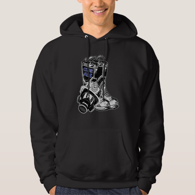 Als Awareness Show Support-Liebe für Firefighter P Hoodie (Vorderseite)