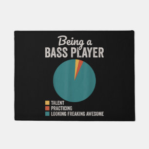 Als Bassist Musiker Funny Bass Gitarrist Fußmatte