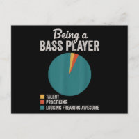 Als Bassist Musiker Funny Bass Gitarrist