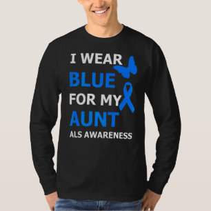 Als Bewusstsein trage ich Blau für meine Tante Rib T-Shirt