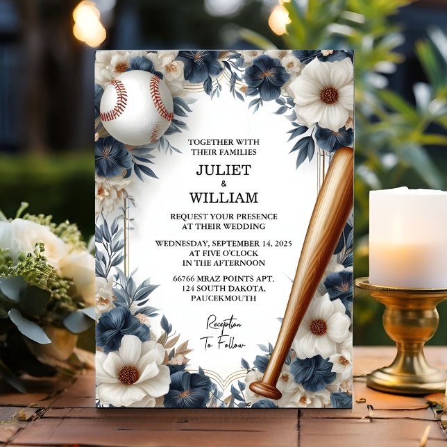 Als Champion Team Ball Field Pitch Baseball Hochze Einladung (Von Creator hochgeladen)