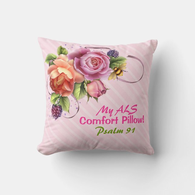 ALS Comfort PillowThrow Kissen 20" x 20" (Vorderseite)