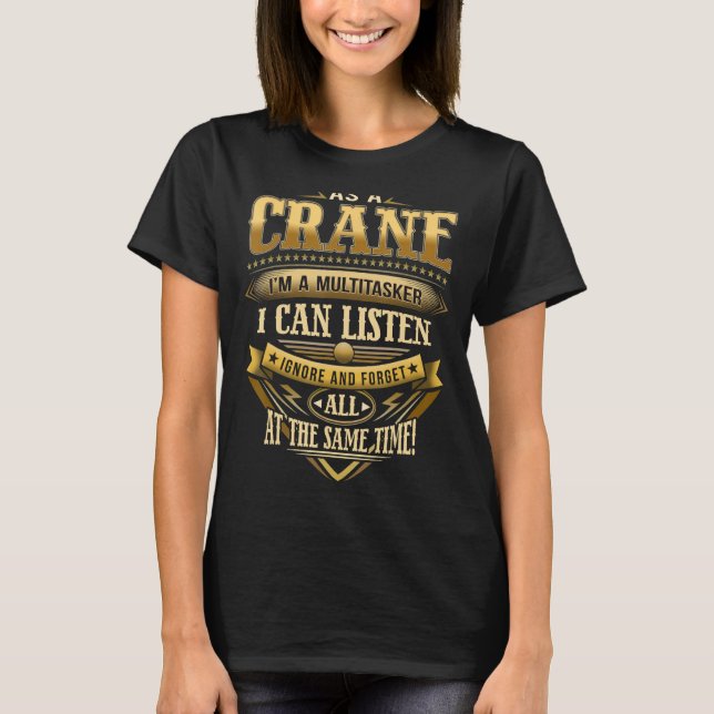 Als CRAWFORD bin ich ein Multitasker, den ich igno T-Shirt (Vorderseite)