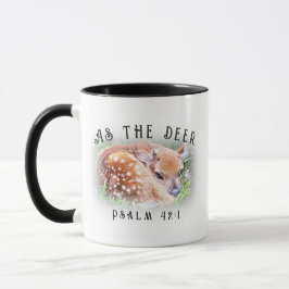Als das Hirsche Psalm 42:1 Baby Fawn Christlich Tasse