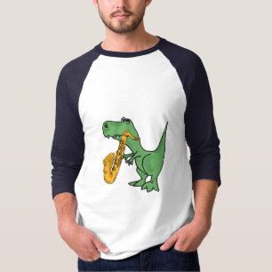 ALS der Saxophone, der T-Rex Dinosaurier-Shirt T-Shirt