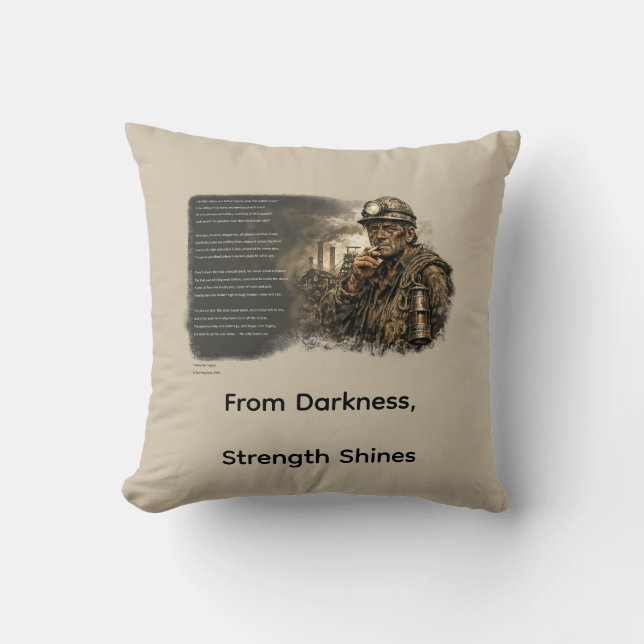 Als die Gruben stillstanden Kissen (Vorderseite)