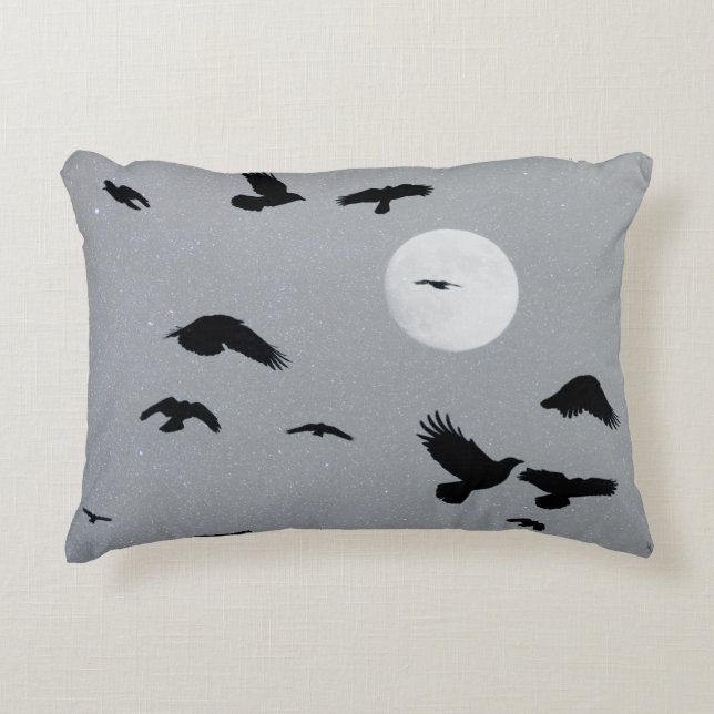 Als die Krähen fliegen Dekokissen (Vorderseite)