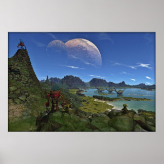 Als Dinosaurier umhallten Poster