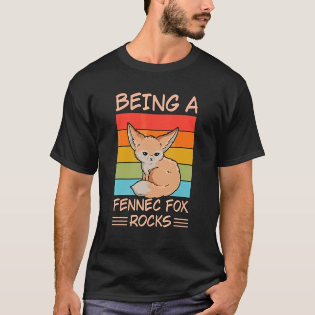 Als Fennec-Fuchsgestein für einen Fennec-Fuchs T-Shirt (Vorderseite)