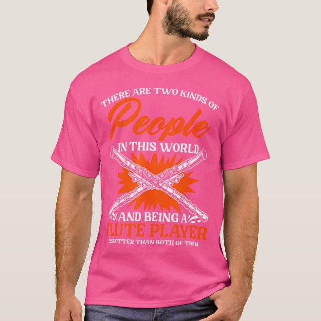 Als Flute-Player-Wind-Instrument Musiker Flut T-Shirt (Vorderseite)