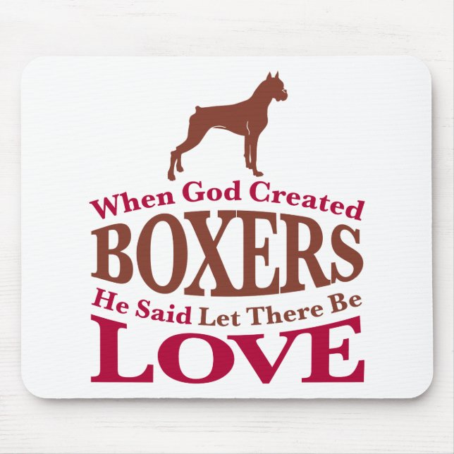 Als Gott Boxer erschuf Mousepad (Vorne)