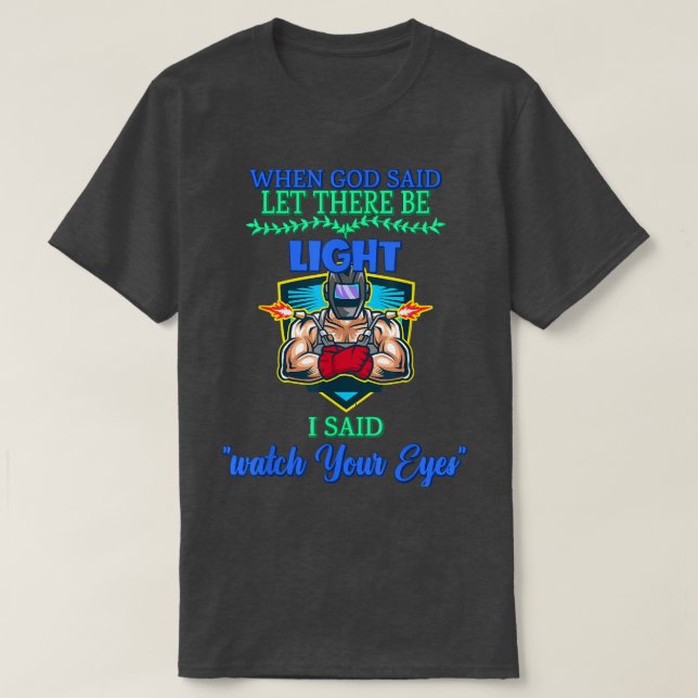 Als Gott Ließ, gab es leichte sarkastische Redewen T-Shirt (Design vorne)