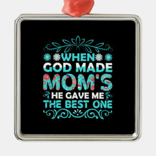 Als Gott Mama schuf Ornament Aus Metall