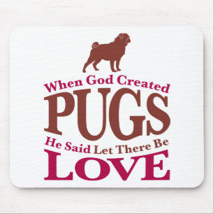 Als Gott Mops schuf Mousepad