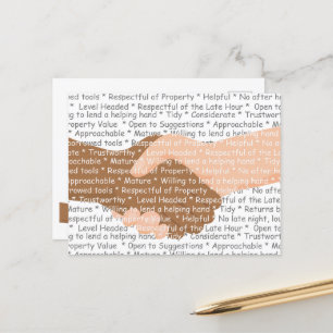 Als gute Nachbarin Postkarte