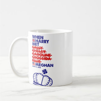 Als Harry Meghan königliche Hochzeit schrulliges Kaffeetasse